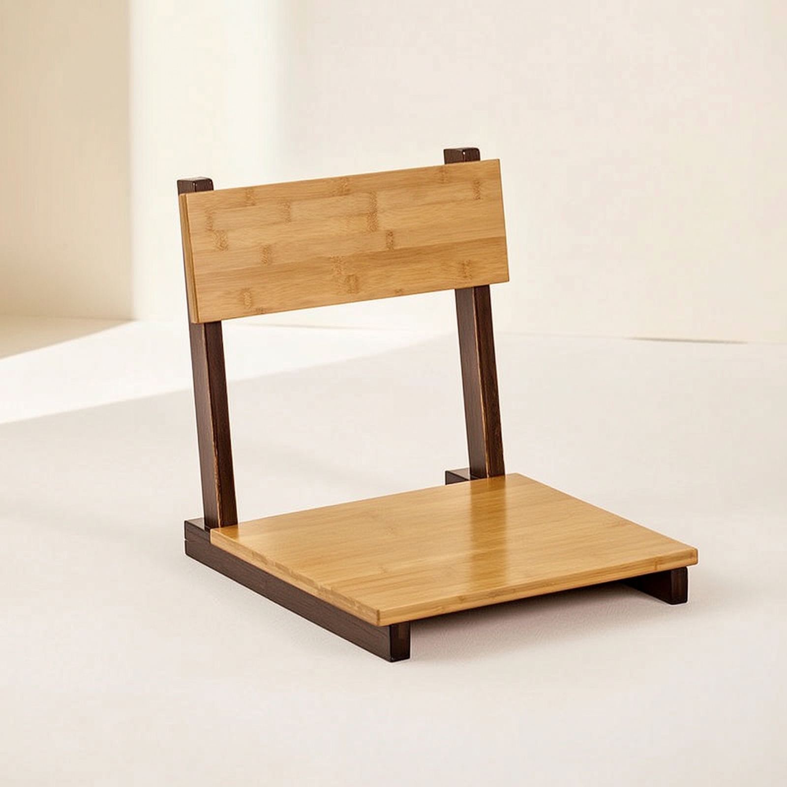 Office Furniture Commercial - Bamboo Folding Floor Chair with Backrest