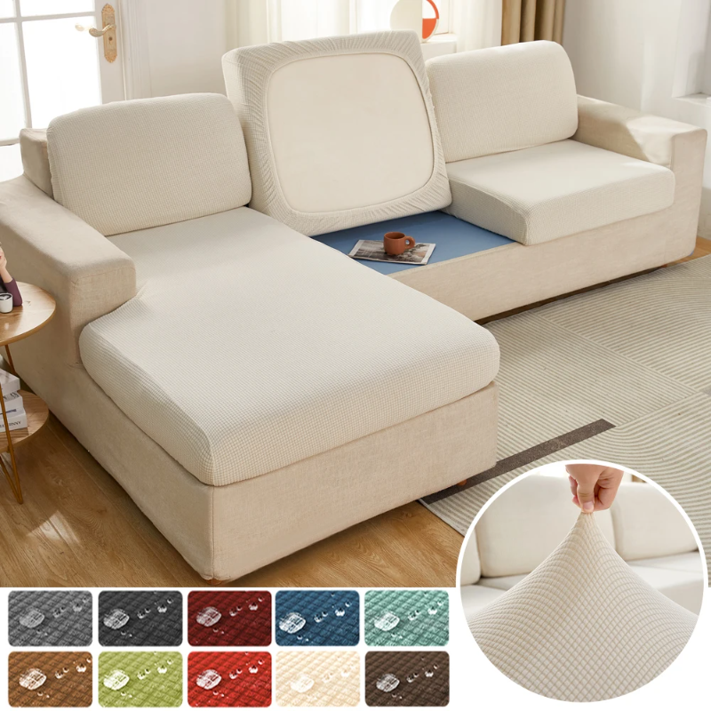 Office Furniture Factory - Elastic Waterproof Sofa Cushion Covers Jacquard