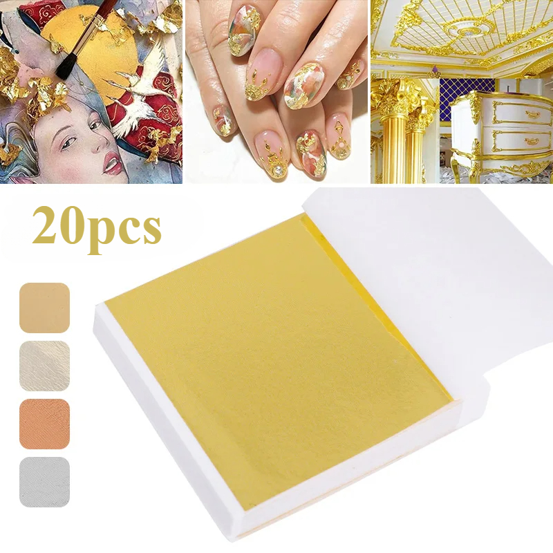 Office Furniture Equipment - 20 Pcs Gold Leaf Sheets: Versatile