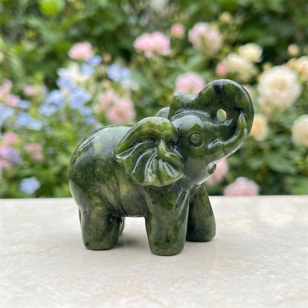 Office Furniture Equipment - 1pc Unique Hand Carved Xiuyan Stone
