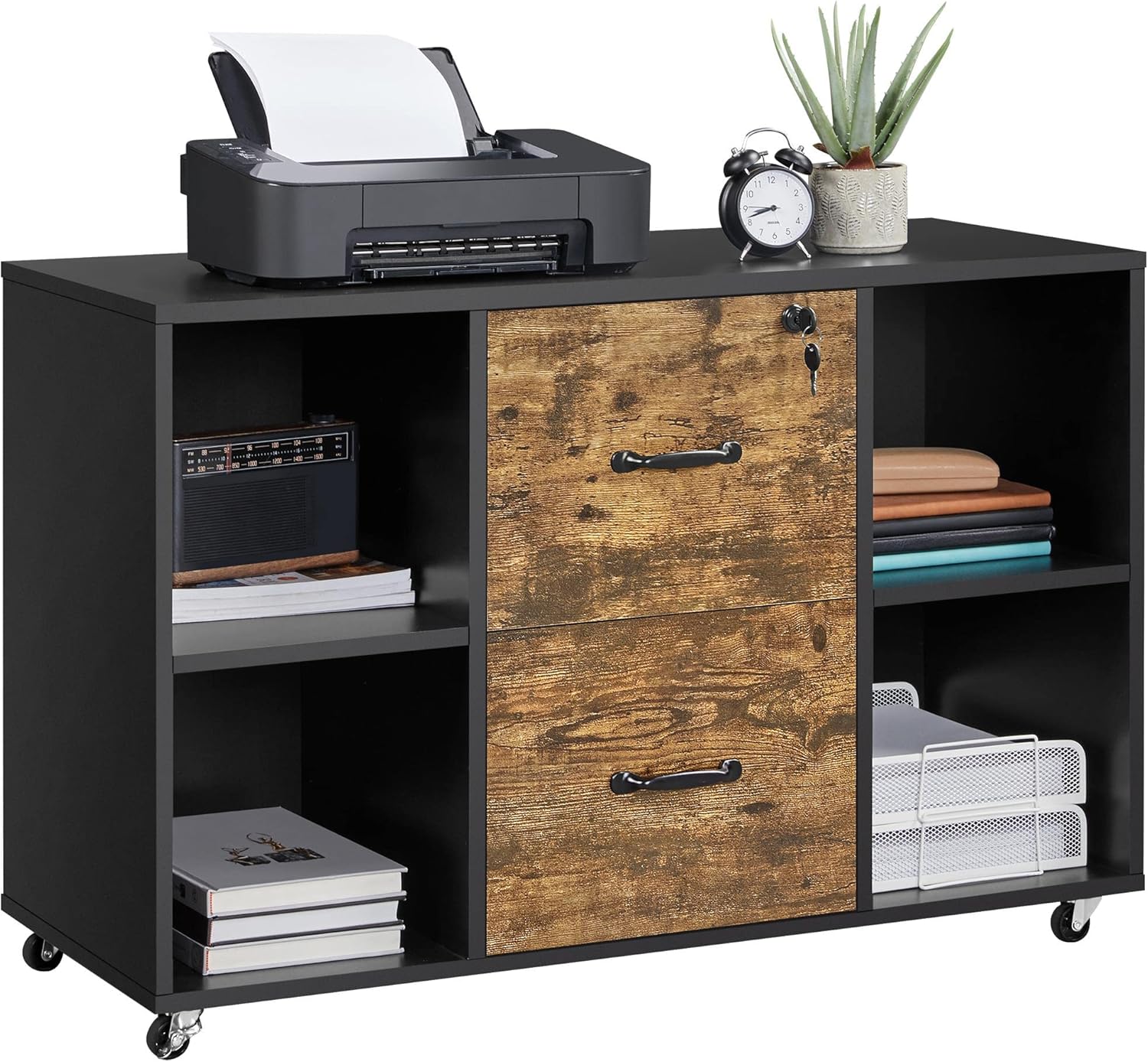 File Cabinet Lateral - 2-Drawer Lateral File Cabinet with 4