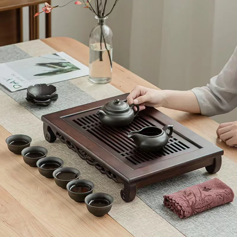 Drawer Organizer Tray - Chinese Natural Bamboo Tea Tray Water