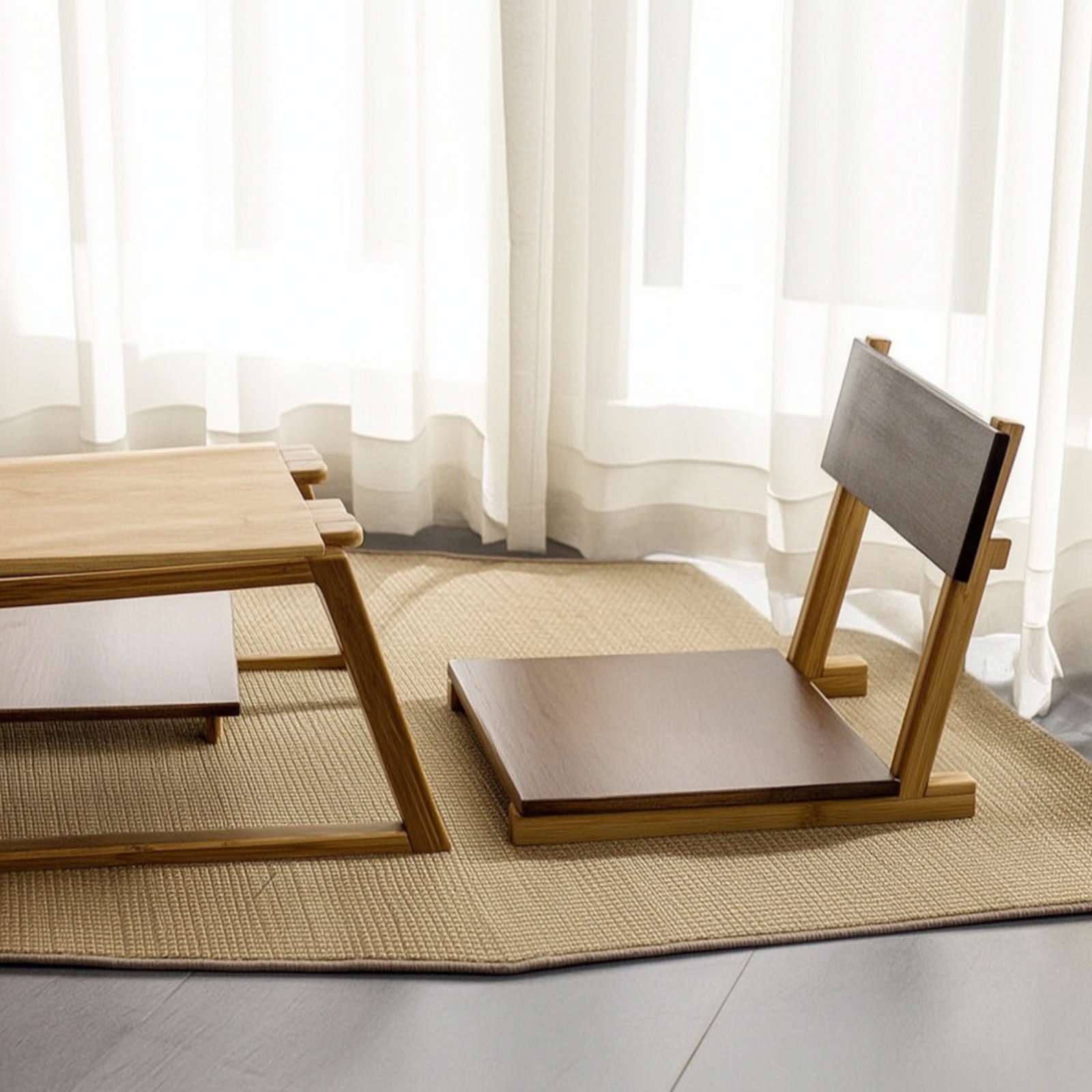 Office Furniture Commercial - Floor Seat with Back Support Foldable