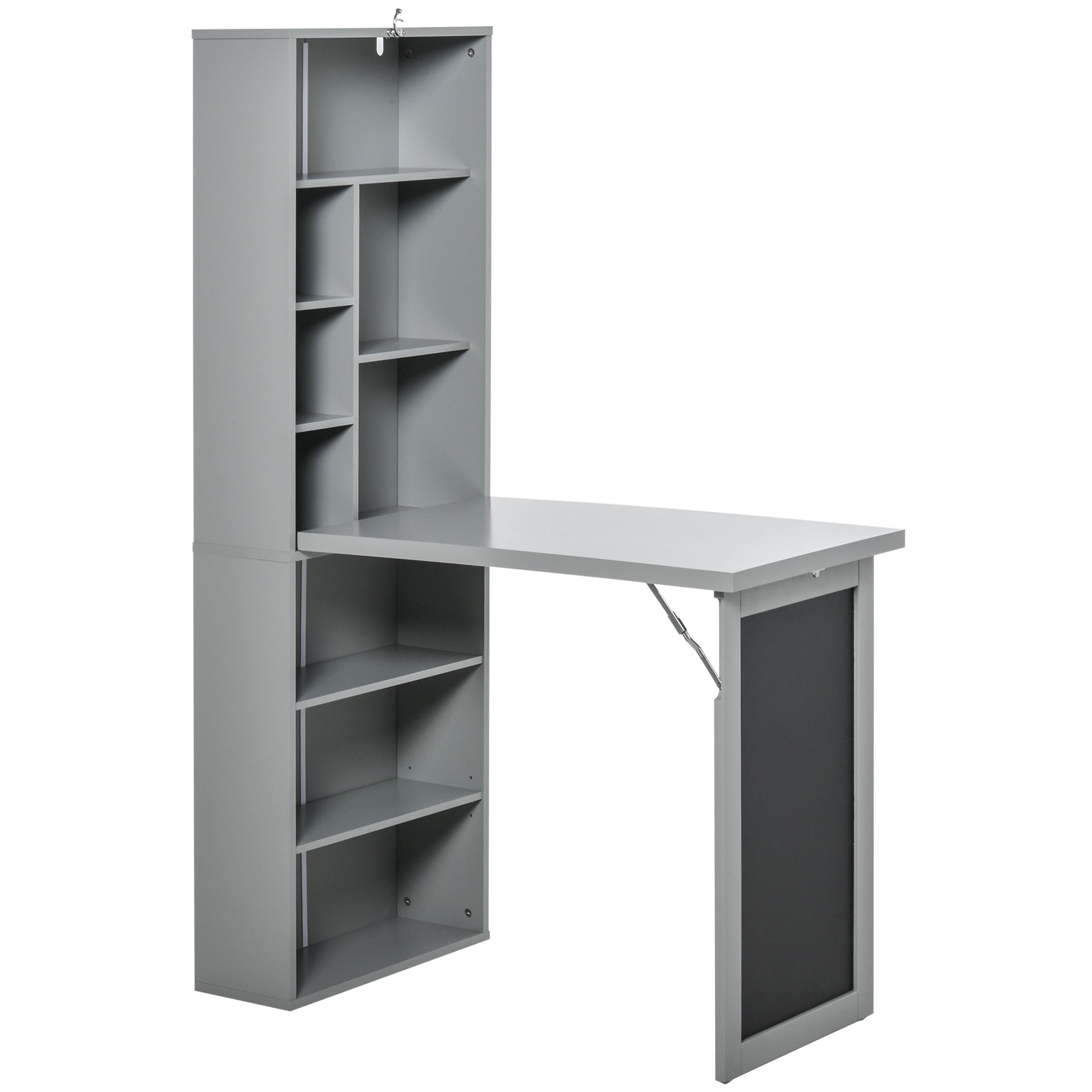 Wall Mounted Desk Fold - Fold-Out Convertible Office Desk, Wall Mount