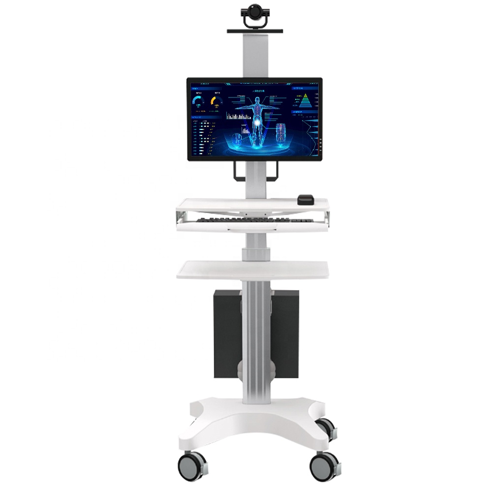Adjustable Monitor Mount - Medical Trolley With Monitor Mount Adjustable