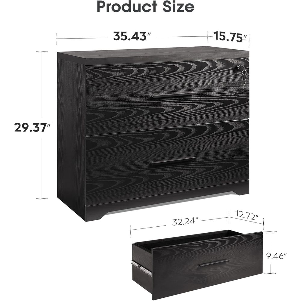 2-Drawer Wood Lateral File Cab – обзор и цена File Cabinet Lateral