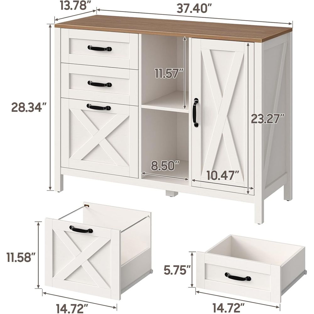 White Lateral File Cabinet wit – обзор и цена File Cabinet Lateral