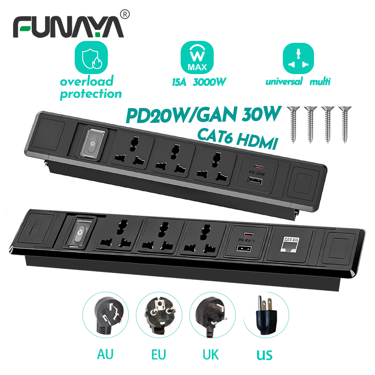FUNAYA Built-in Table Socket M – обзор и цена Office Furniture Uk