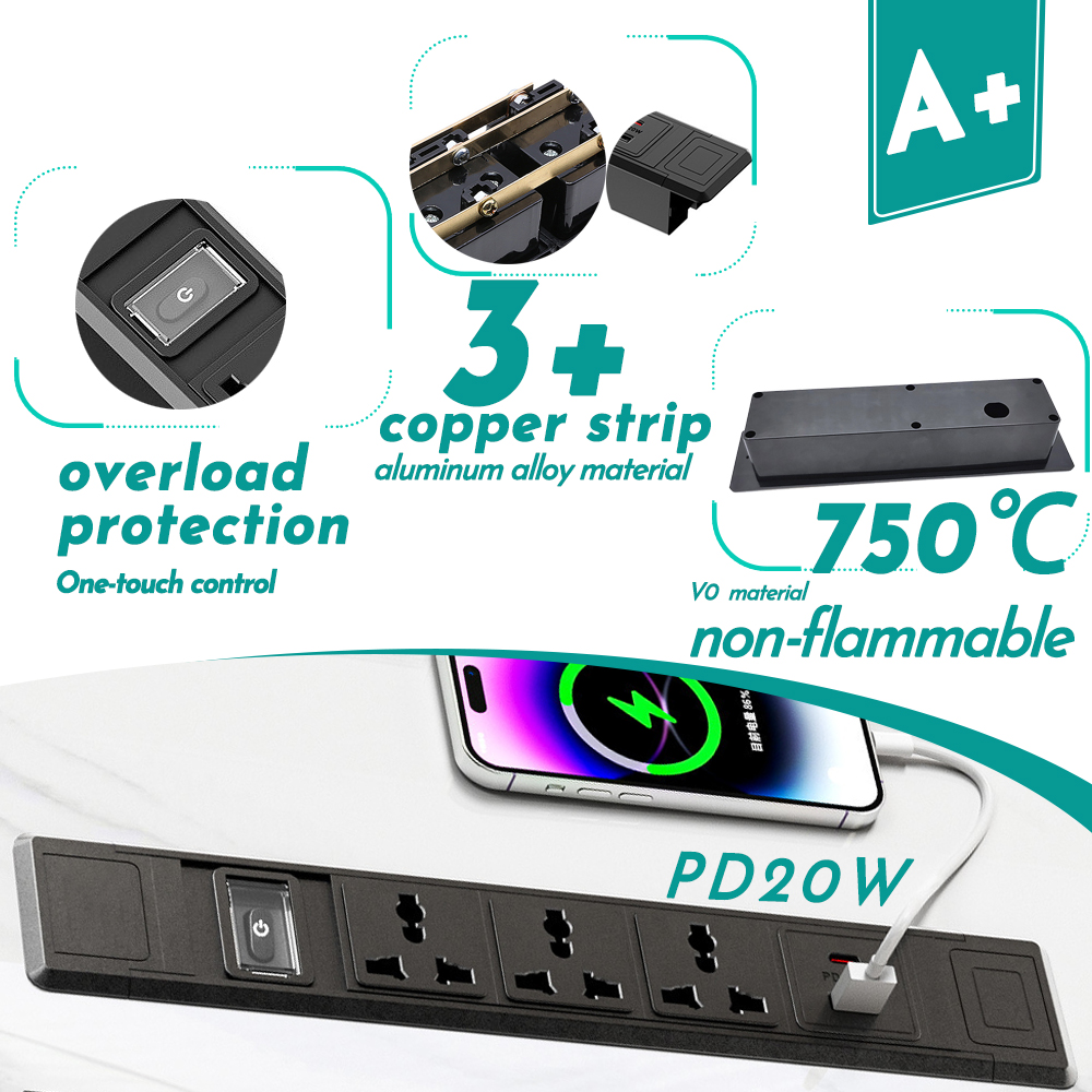 FUNAYA Built-in Table Socket M – обзор и цена Office Furniture Uk