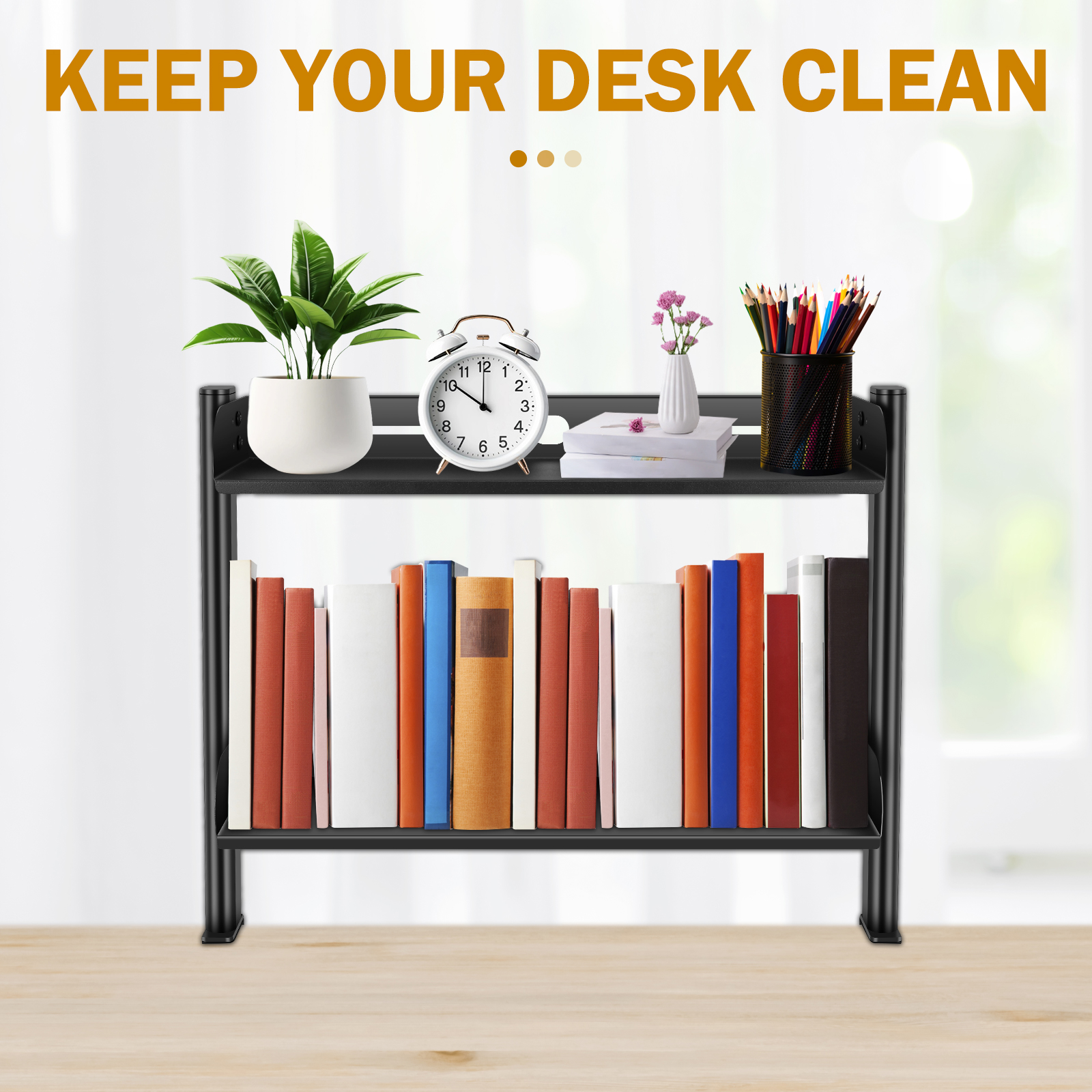 2 Tiers Clamp-on Desk Shelf No – обзор и цена Wall Mounted Desk Fold
