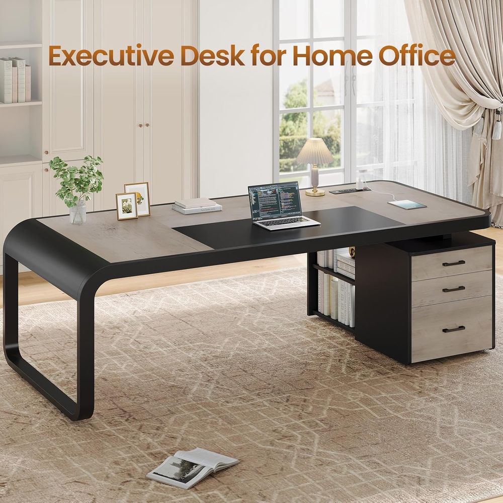 70.9 Large Gray Executive Desk – обзор и цена File Cabinet Lateral