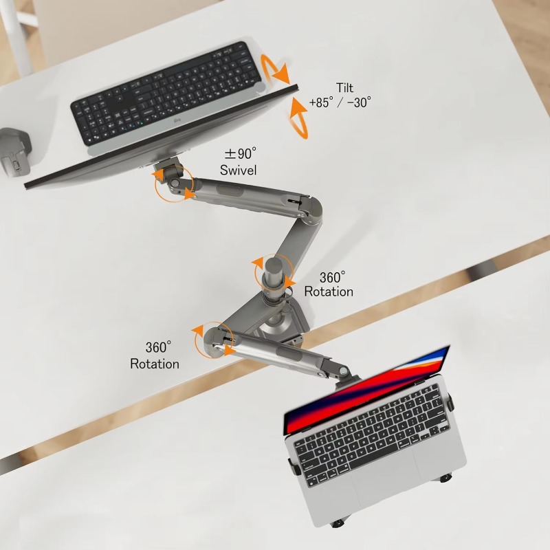 Dual Arm 2 in 1 Combo Laptop M – обзор и цена Adjustable Monitor Mount