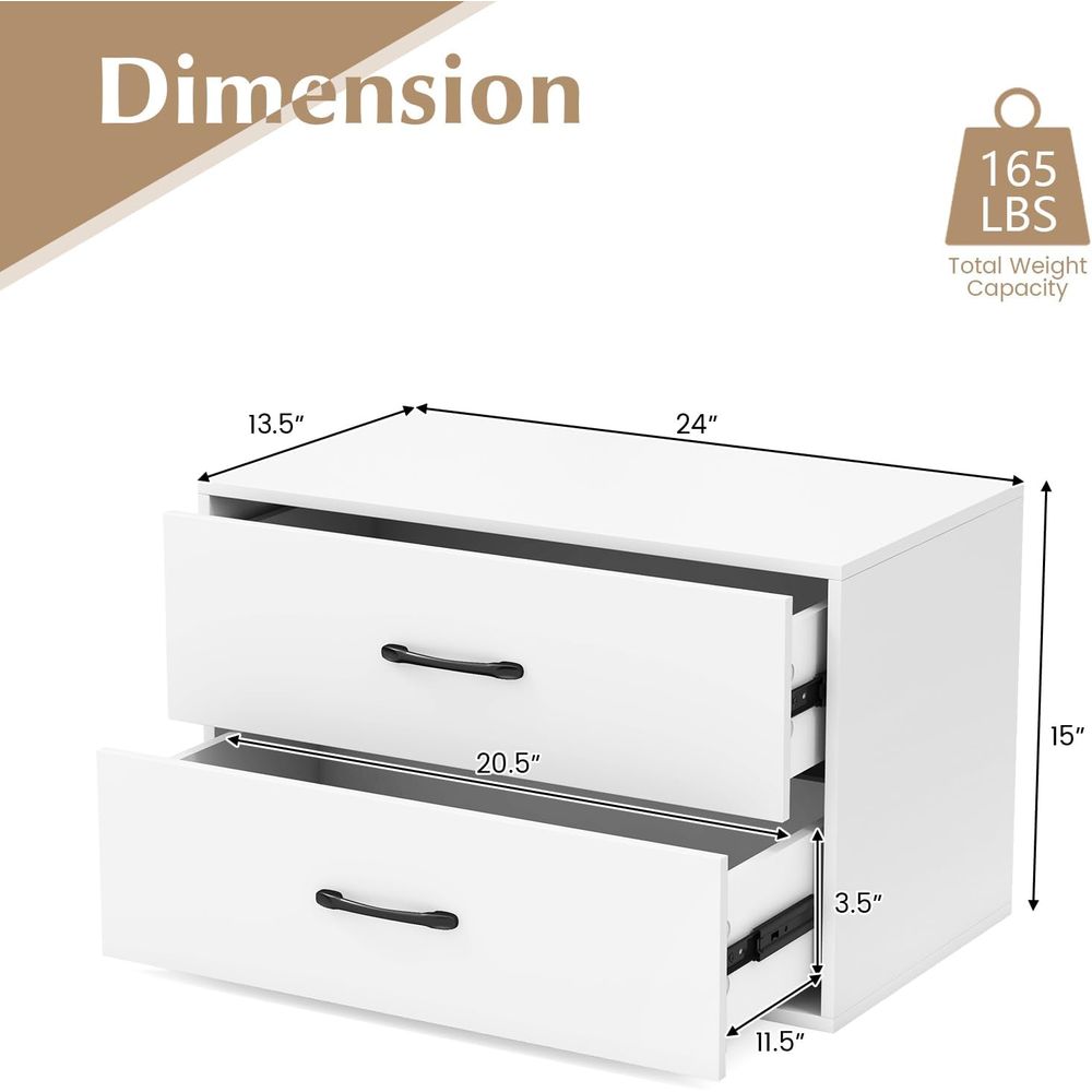2-Drawer Stackable Dresser Set – обзор и цена File Cabinet Lateral