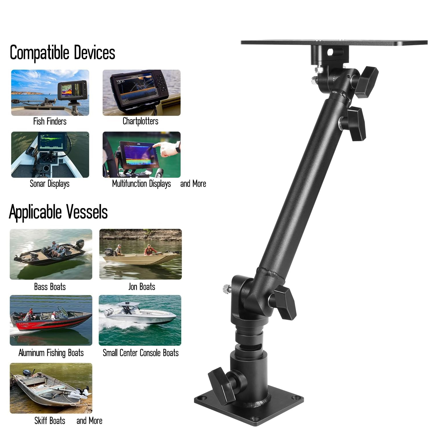 Marine Anodized Aluminum Monit – обзор и цена Adjustable Monitor Mount
