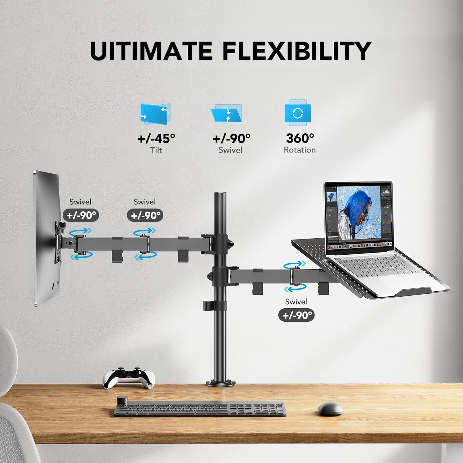 Adjustable Monitor Arm with La – обзор и цена Adjustable Monitor Mount