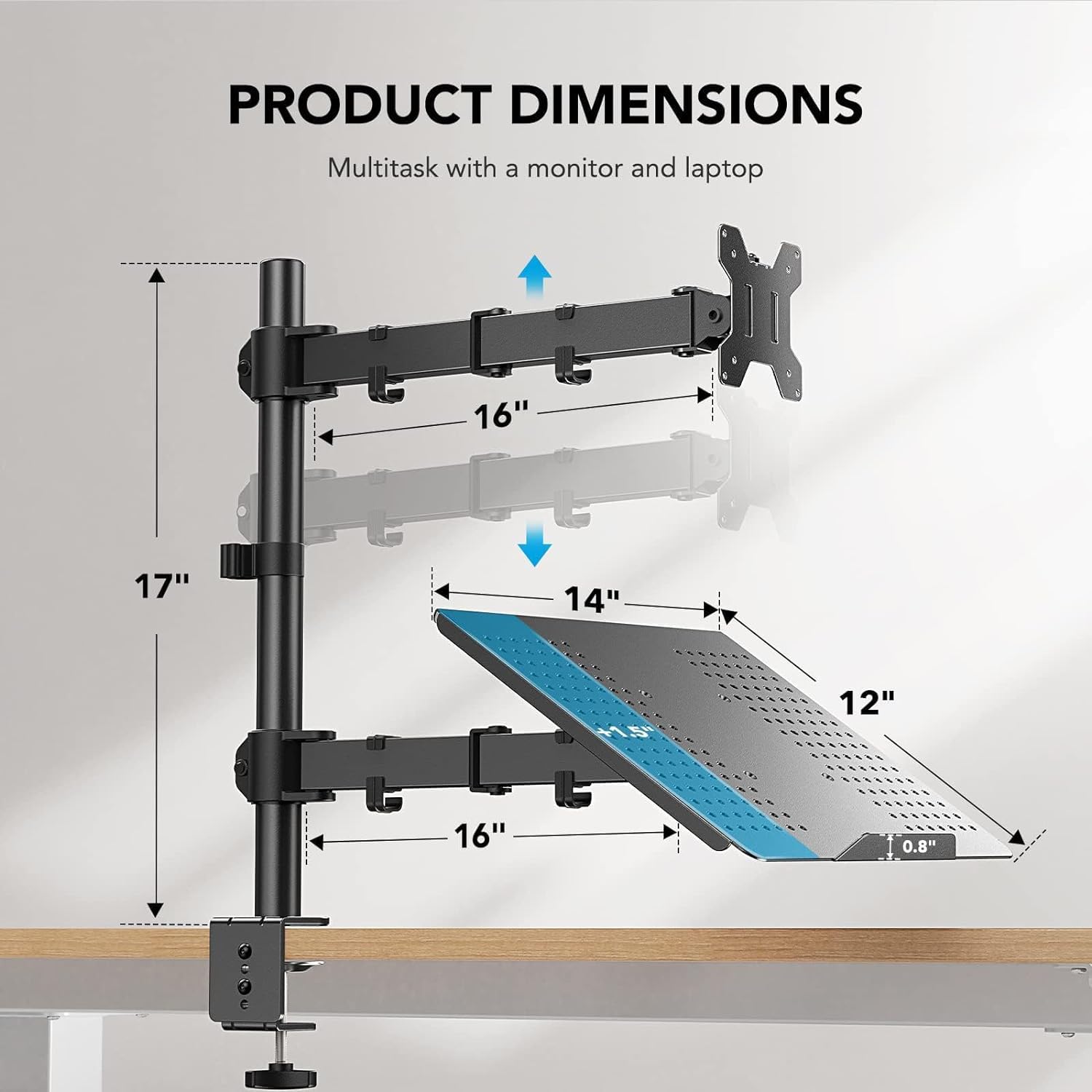 Adjustable Monitor Arm with La – обзор и цена Adjustable Monitor Mount