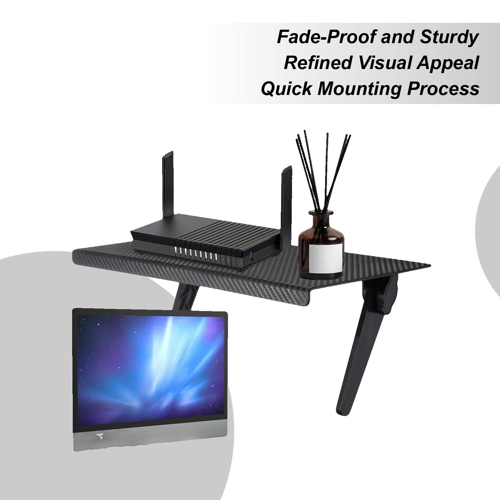 TV Shelf For Cable Box 13in DV – обзор и цена Adjustable Monitor Mount