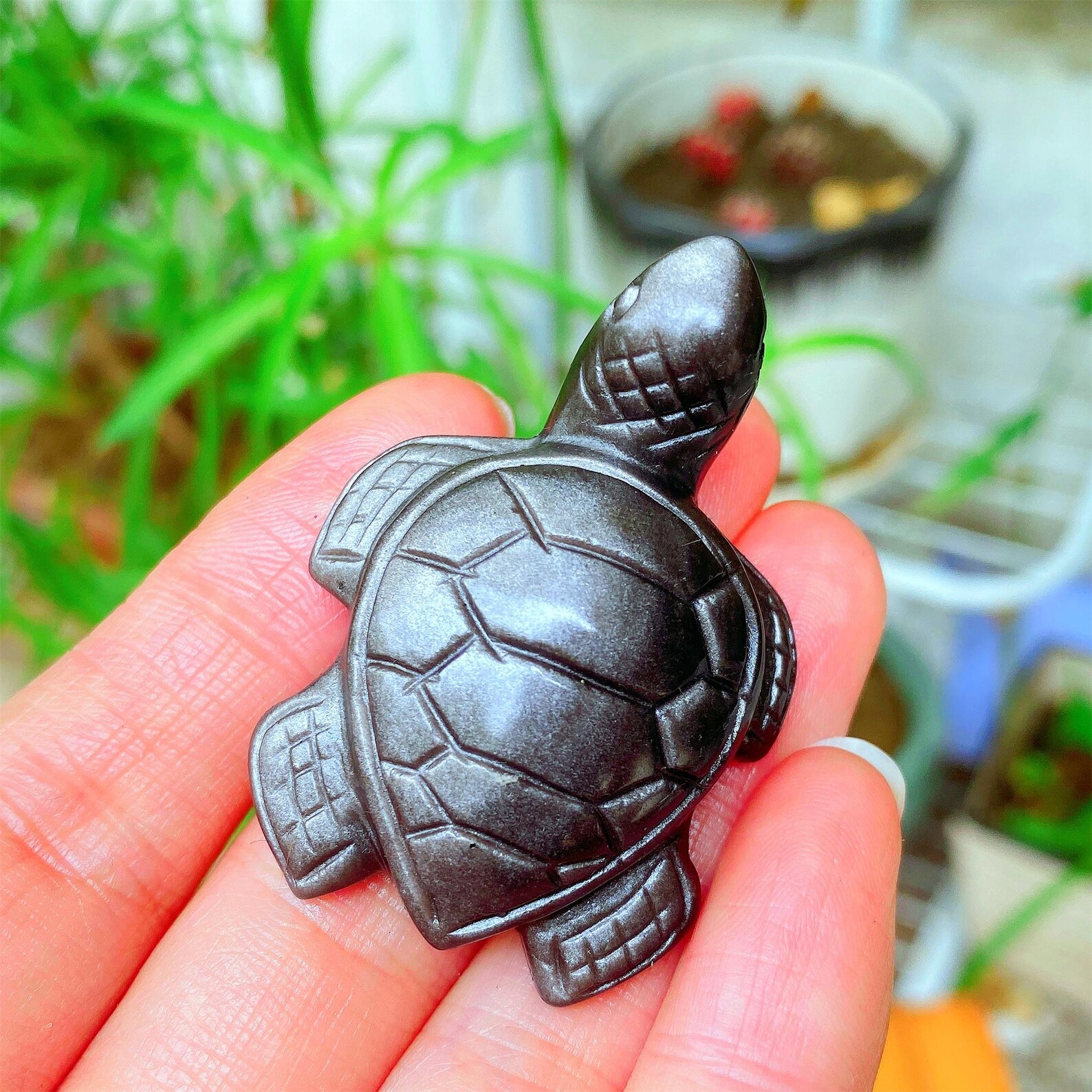1pc Carved Silver Obsidian Sea – обзор и цена Office Furniture Equipment