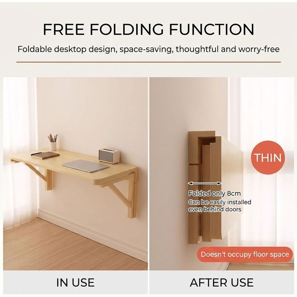 Compact Wall-Mounted Folding D – обзор и цена Wall Mounted Desk Fold
