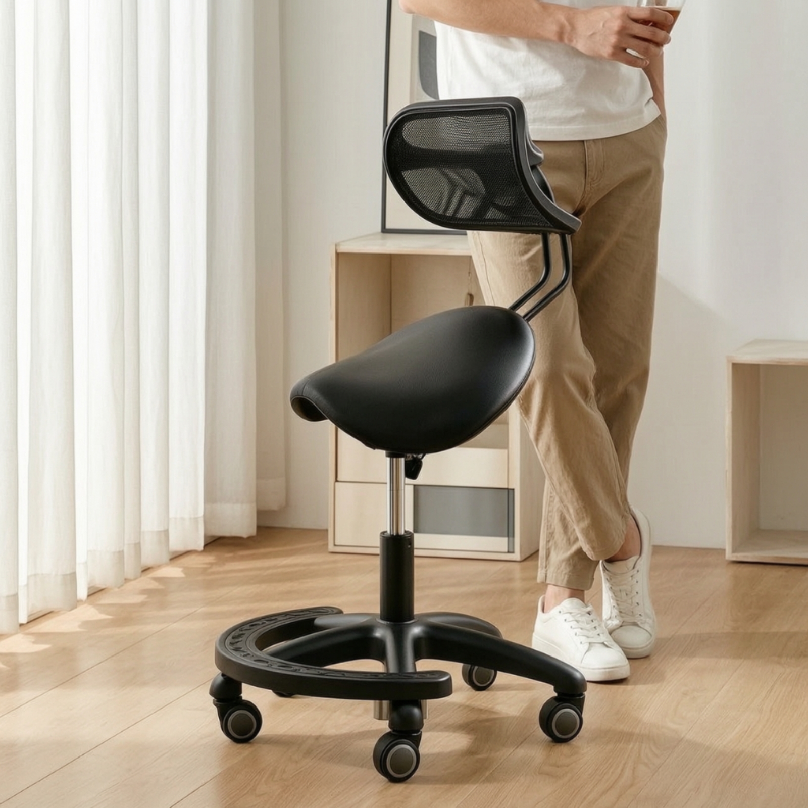 Saddle Stool with Wheels Ergon – обзор и цена Office Furniture Commercial