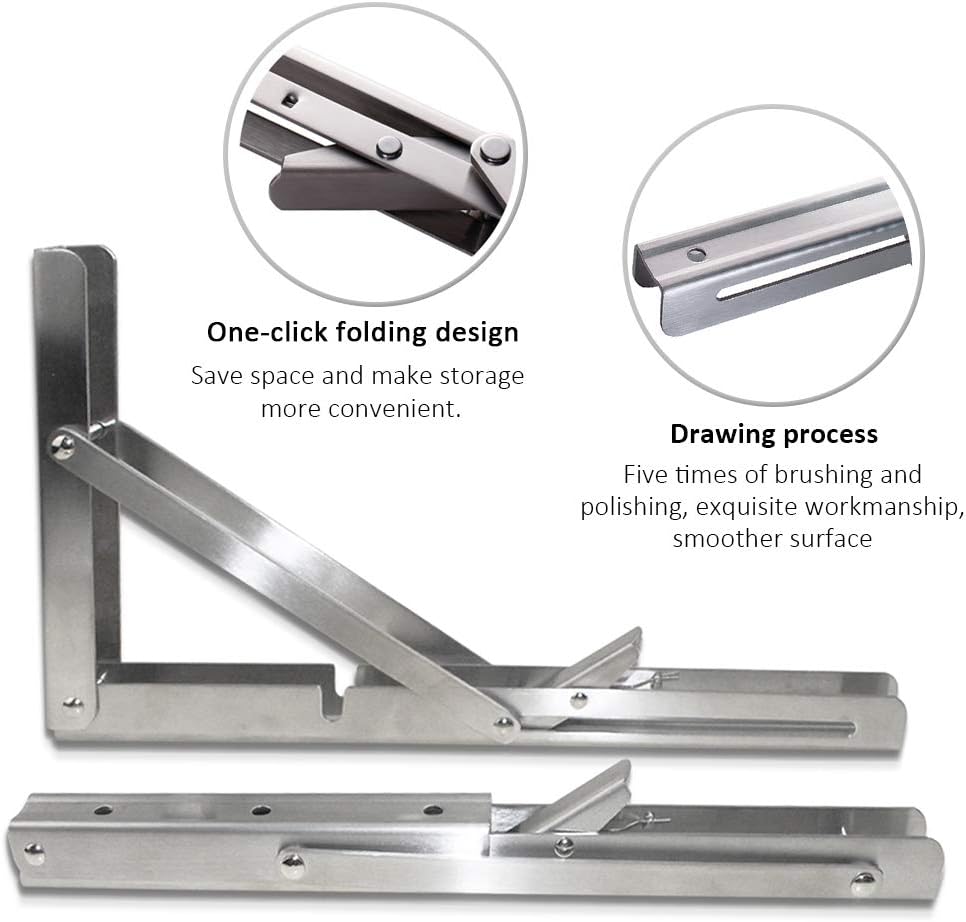 2PCS Folding Bracket for Shelf – обзор и цена Wall Mounted Desk Fold