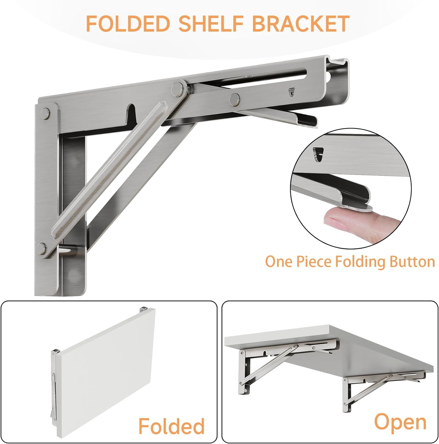 2PCS Folding Bracket for Shelf – обзор и цена Wall Mounted Desk Fold