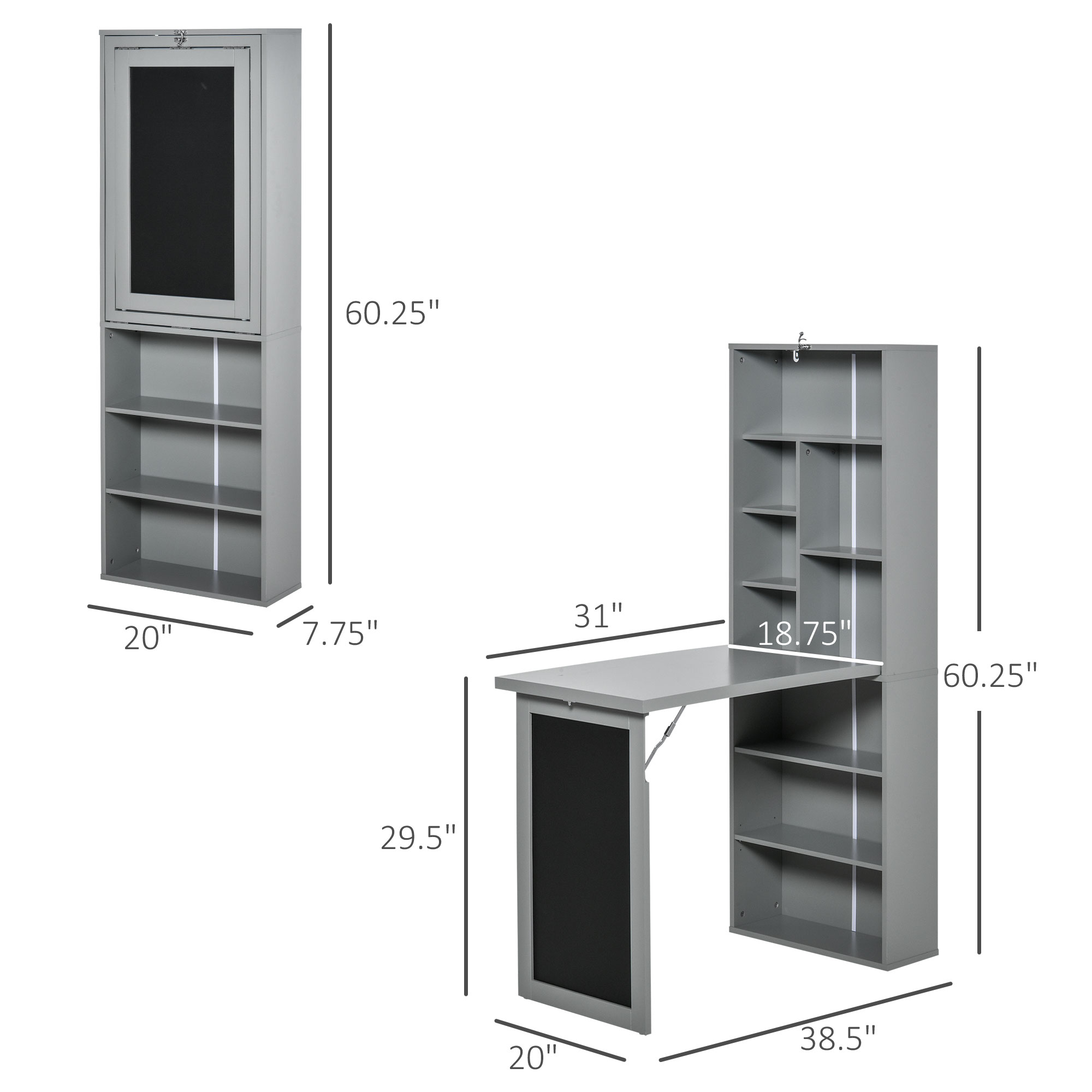 Fold-Out Convertible Office De – обзор и цена Wall Mounted Desk Fold