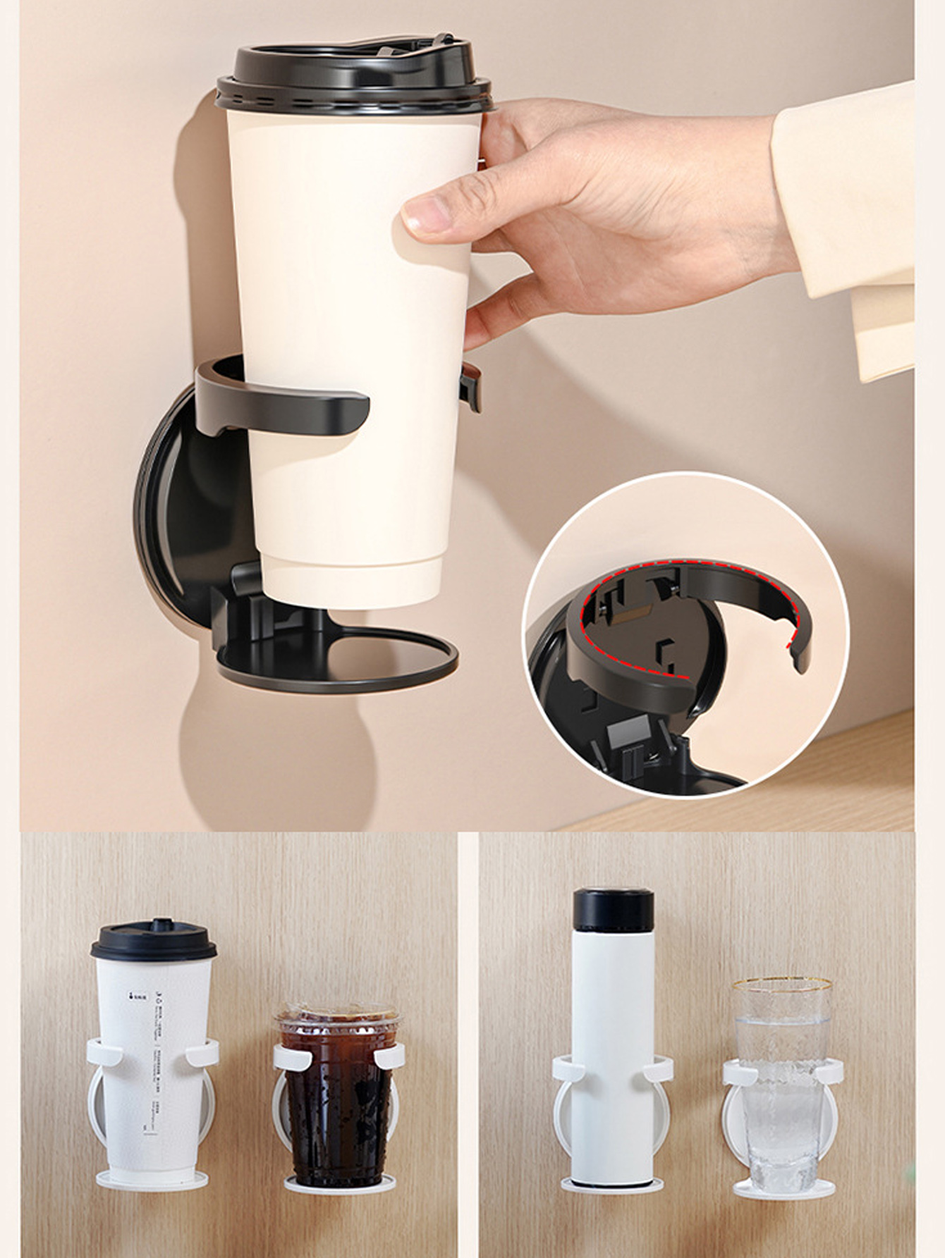 1Pcs No Punching Folding Cup H – обзор и цена Wall Mounted Desk Fold