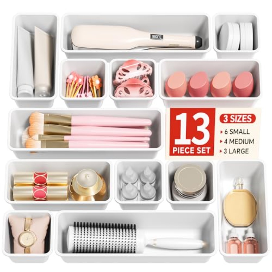 13 Pack Plastic Drawer Organiz – обзор и цена Drawer Organizer Tray