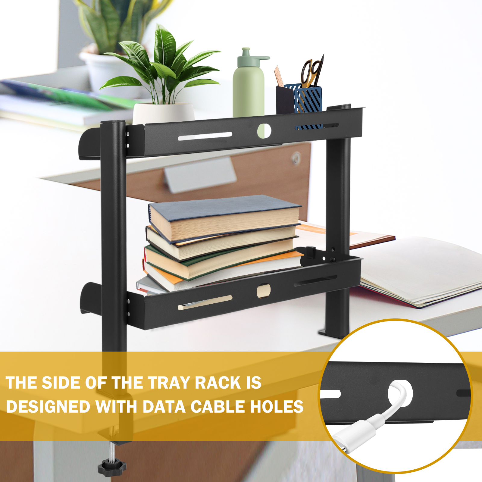 2 Tiers Clamp-on Desk Shelf No – обзор и цена Wall Mounted Desk Fold